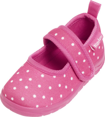 Playshoes Hausschuh Punkte, Größe: 20/21, Farbe: pink 