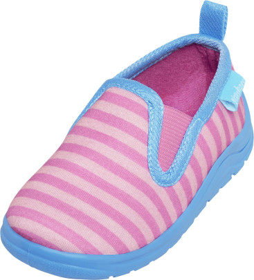 Playshoes Hausschuh Ringel, Größe: 20/21, Farbe: pink/türkis 