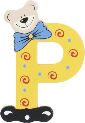 Playshoes Holz-Buchstaben P, farblich sortiert 