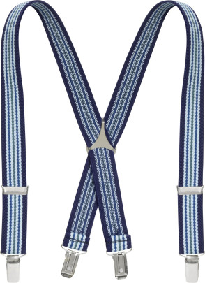 Playshoes Hosenträger gestreift, Größe: 60 cm, hellblau/marine marine | 60 cm