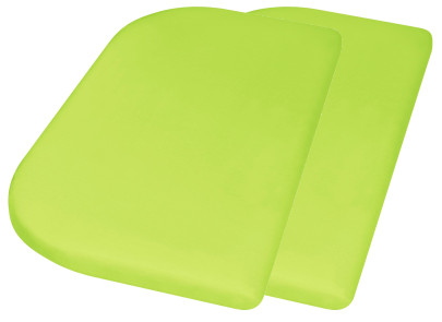 Playshoes Jersey-Spannbettlaken 81x42+10 cm 2er Pack, Größe: one size, Farbe: grün 