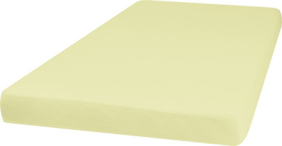 Playshoes Jersey-Spannbettlaken 81x42+10 cm, Größe: one size, Farbe: gelb 