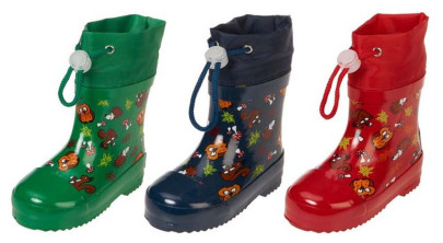 Playshoes Kinder Gummistiefel Waldtiere verschiedene Größen und Farben 