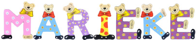 Playshoes Kinder Holz-Buchstaben Namen-Set MARIEKE - sortiert 