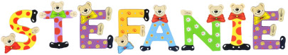 Playshoes Kinder Holz-Buchstaben Namen-Set STEFANIE - sortiert 