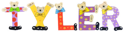 Playshoes Kinder Holz-Buchstaben Namen-Set TYLER - sortiert 