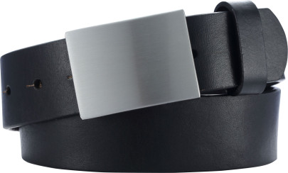 Playshoes Leder-Gürtel 30 mm Breite, Größe: 85cm, Farbe: schwarz 