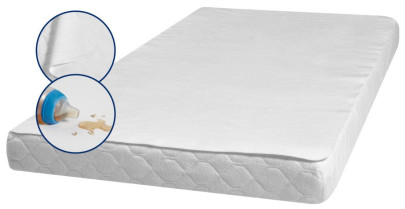 Playshoes Molton/Frottee-Betteinlage 70x140 cm, Größe: one size, Farbe: weiß 