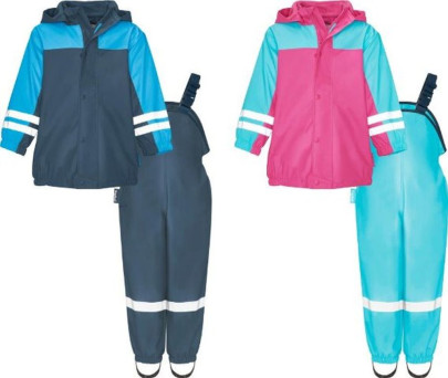 Playshoes Regen-Anzug mit Fleece-Futter, in verschiedenen Größen und Farben erhältlich 