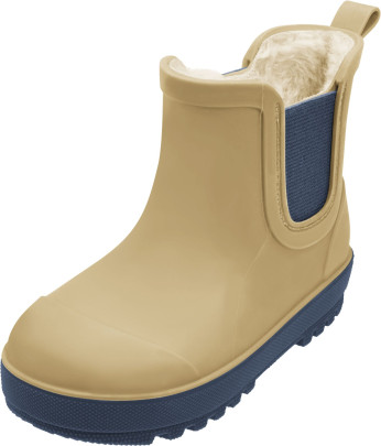 Playshoes Regenstiefel Halbschaft gefüttert, Farbe: ocker, Größe: 28 