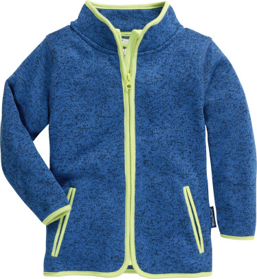 Playshoes Strickfleece-Jacke, blau, 80 