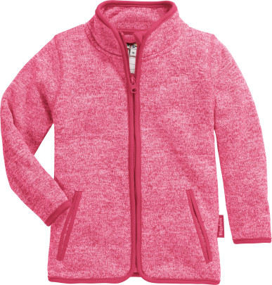 Playshoes Strickfleece-Jacke, pink, 104 