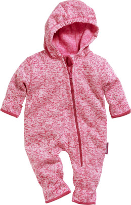 Playshoes Strickfleece-Overall, Größe: 80, Farbe: pink 