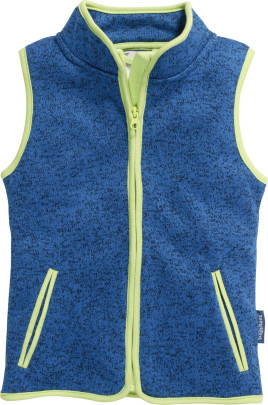 Playshoes Strickfleece-Weste, blau, 116 