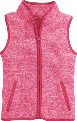 Playshoes Strickfleece-Weste, pink, 80 