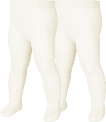 Playshoes Strumpfhose uni Doppelpack, Größe: 50/56, Farbe: natur 