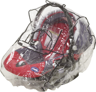 Playshoes Universal-Regen-Verdeck für Baby-Schale, in transparent 