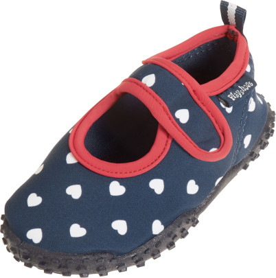 Playshoes UV-Schutz Aqua-Schuh Herzchen, Größe: 18/19, Farbe: marine 