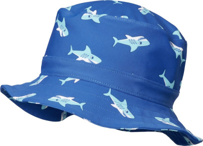 Playshoes UV-Schutz Fischerhut Hai, Größe: 53cm, Farbe: blau 