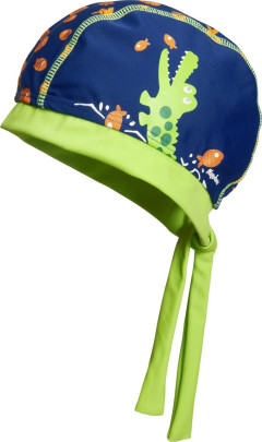 Playshoes UV-Schutz Kopftuch Krokodil, Größe: 55cm, Farbe: marine 