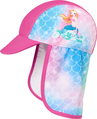 Playshoes UV-Schutz Mütze Meerjungfrau, Größe: 49cm, Farbe: pink 