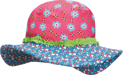 Playshoes UV-Schutz Sonnenhut Blumen, in pink, Größe 51cm 
