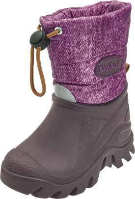 Playshoes Winter-Bootie meliert, Farbe: beere, Größe: 20/21 