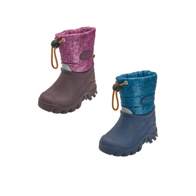 Playshoes Winter-Bootie meliert, Farbe: jeansblau, Farbe & Größe wählbar 