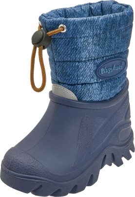 Playshoes Winter-Bootie meliert, Farbe: jeansblau, Größe: 20/21 