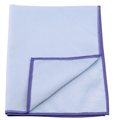 2 Stück purclean Microfasertuch BEKKO mit Schuppenstruktur, extra saugstark, 30% Polyamide, 60x40cm, in blau Blau | Anzahl: 2 Stück