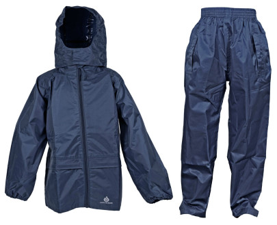 Regenanzug-Set für Kinder Blau Größe 146 - 152 | DRY KIDS Blau | 146-152