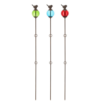 Rivanto® Gartenstab Vogel sortiert 8 x 8 x 118 cm 