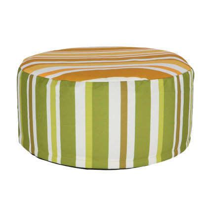 Rivanto® Gestreiftes Sitzsack Ø54 x 27 cm, Farbe wählbar stabiler Sitzsack rund 