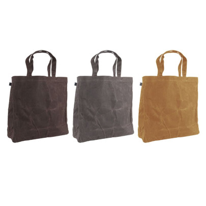 Rivanto® Gewachste Canvas Tasche, Größe wählbar, farbig sortiert, Einkaufs- und Freizeittasche 