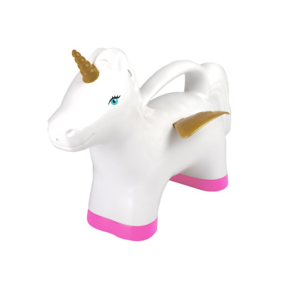 Rivanto® Gießkanne Einhorn aus Kunststoff, Garten Gießkanne, 32,8 x 15,5 x H23,3 cm 