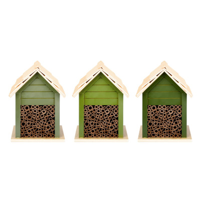 Rivanto® Grüntöne Serie Bienenhaus, farbig sortiert, verschiedene Grüntöne, hellgrün/grün/dunkelgrün, Farbwahl nicht möglich Anzahl: 1 Stück