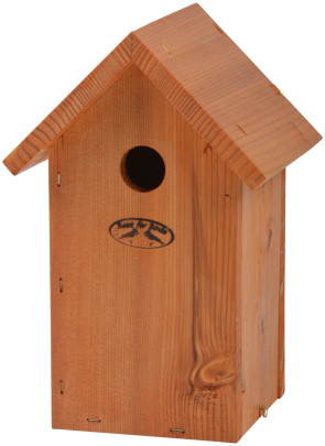 Rivanto® Nistkasten Blaumeise 14 x 17 x H26 cm, Vogelhaus lasiert 