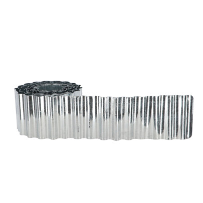 Rivanto® Rasenkante Wellblech 5m, Höhe 17,5 cm, aufgerollt Beet-Trenner Rasenkante 