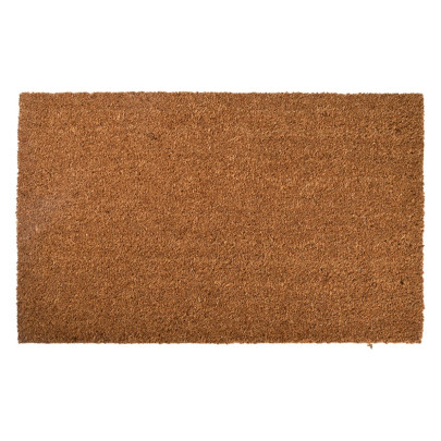 Rivanto® Türmatte aus Kokosfaser 50 x 80 cm, Materialstärke 1,5 cm, PVC-Rückseite, rutschhemmend, Fußmatte 