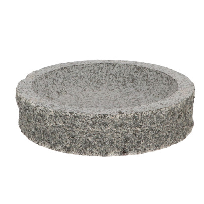 Rivanto® Vogeltränke Ø27 cm Granit rund S Vogelbad Futterstation Vogeltränke für Wildvögel 