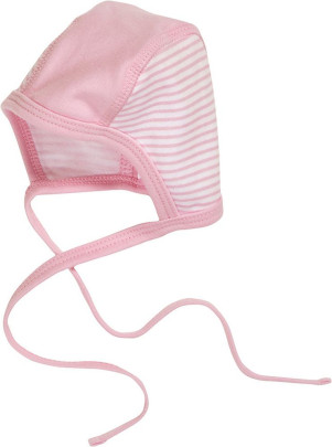 Schnizler Erstlingsmütze Interlock Ringel, in rosa, Größe 50/56 