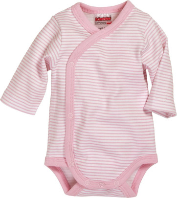 Schnizler Flügelhemd Langarm Ringel, in rosa, Größe 50 