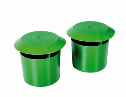 SIENA GARDEN Bio Schneckenfalle 2 Stück grünes Kunststoffgehäuse mit Decke 