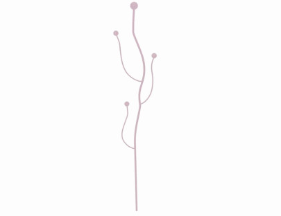 SIENA GARDEN T&T Orchideenstab rosa wellenförmig rosa | Anzahl: 1 Stück