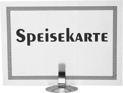 Speisekartenhalter, einfache Ausführung 