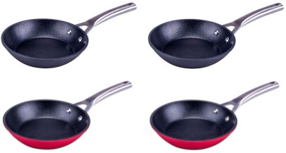 Steuber 2er Set Mega-Pan Bratpfannen, Größe und Farbe wählbar, antihaftbeschichtet, Induktion & Backofen 
