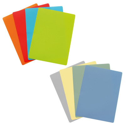 Steuber 4er Set Flexible Schneidematten 38 x 28 cm, 4 Farben für verschied. Anwendungsbereiche, Klingen-schonend 