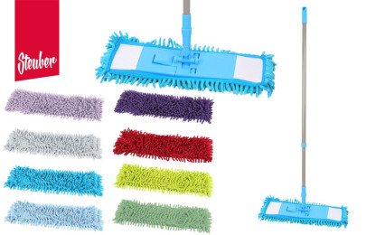Steuber Ersatzbezug für Microfaser Chenille Wischmop Bodenwischer, verschiedene Farben wählbar 
