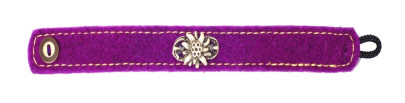 Stöckelmaier Trachtenarmband aus Filzband, Filz-Trachtenarmkette, Farbe: lila; Länge: ca. 18 cm 