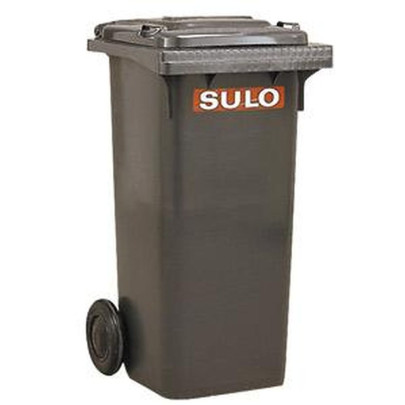SULO Vario Müllgroßbehälter, Abfalltonne, Müllcontainer, 120 l, aus Kunststoff, in grau 